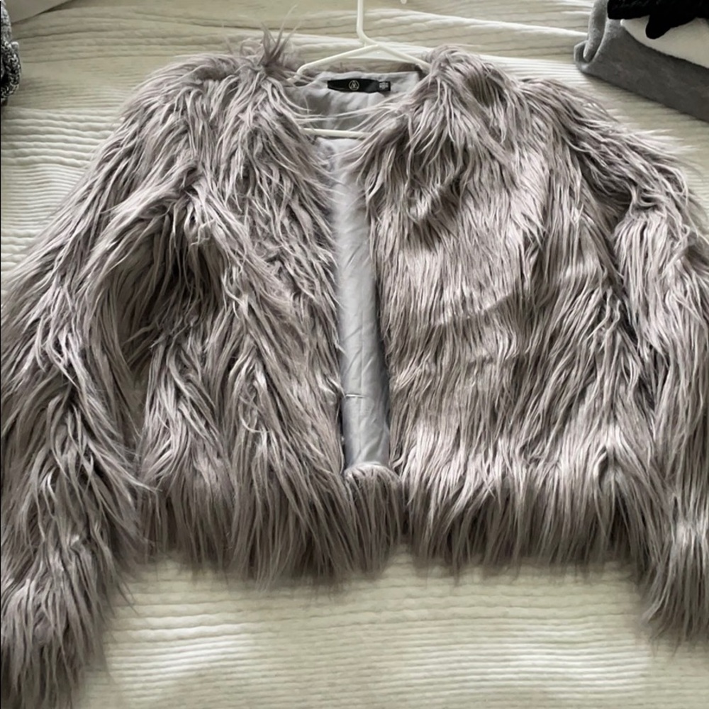Faux fur coat